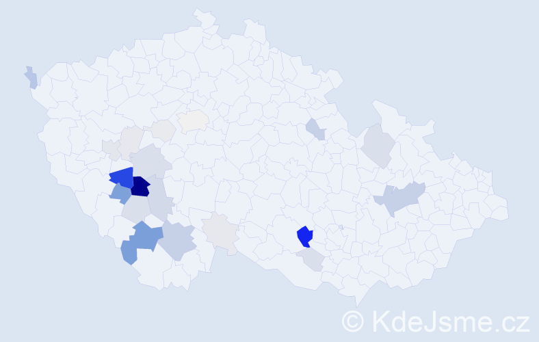 Příjmení: 'Chlanda', počet výskytů 84 v celé ČR