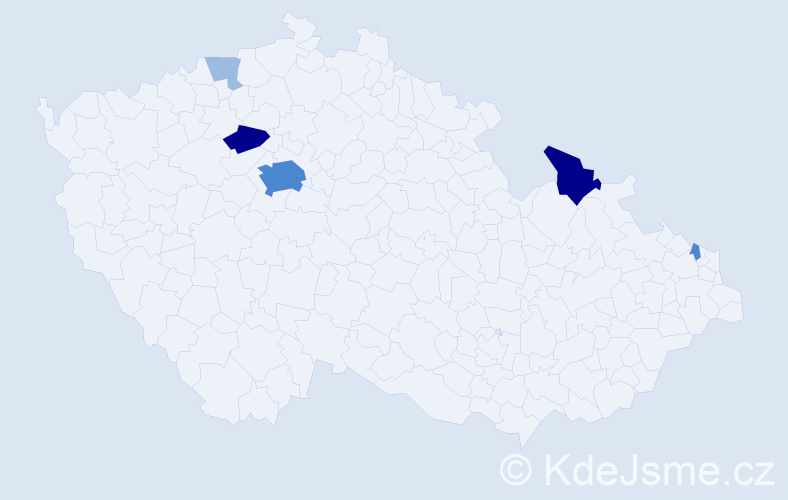 Příjmení: 'Ichimová', počet výskytů 13 v celé ČR