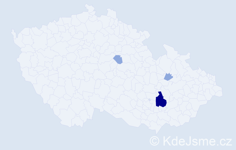 Příjmení: 'Mrazčinská', počet výskytů 8 v celé ČR
