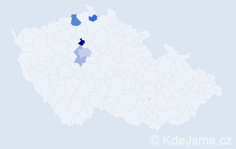Příjmení: 'Kantorovská', počet výskytů 11 v celé ČR