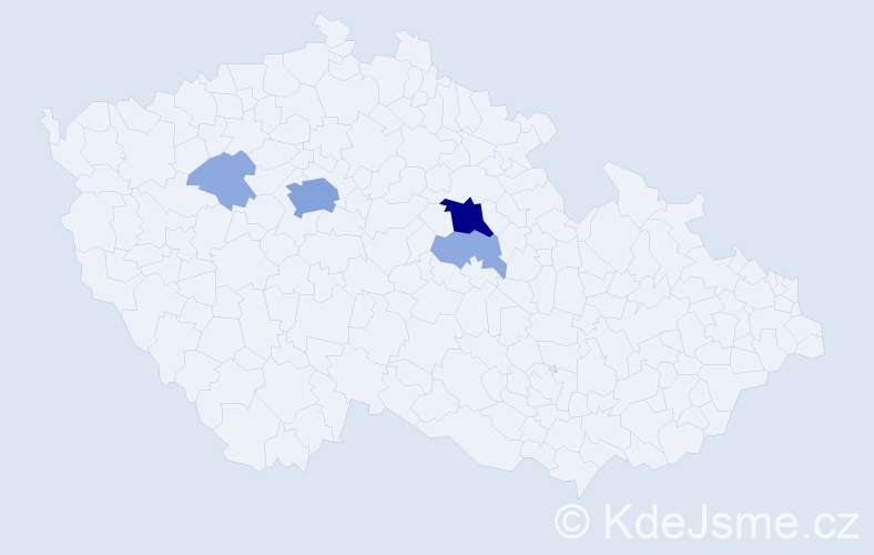 Příjmení: '"Dalla-Valle"', počet výskytů 12 v celé ČR