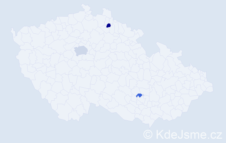 Příjmení: 'Labants', počet výskytů 6 v celé ČR