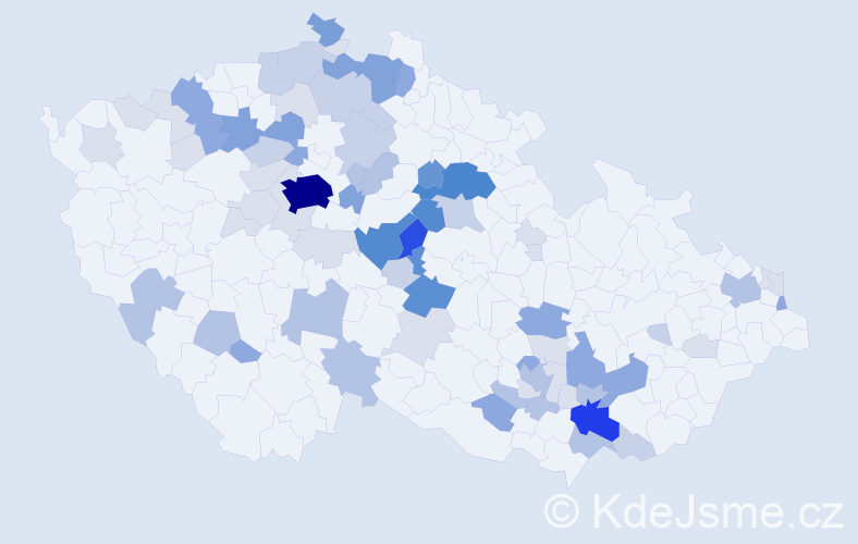 Příjmení: 'Schovanec', počet výskytů 268 v celé ČR