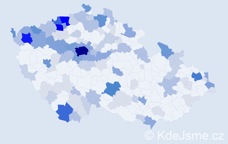 Příjmení: 'Toth', počet výskytů 371 v celé ČR