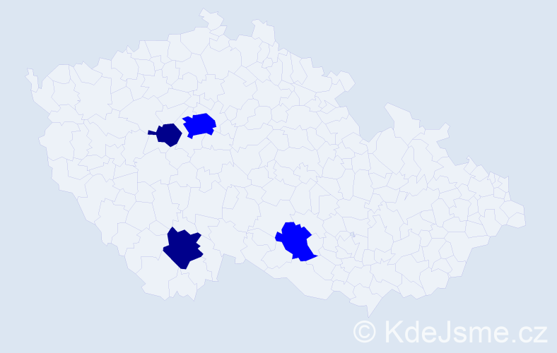 Příjmení: 'Verbitskaya', počet výskytů 6 v celé ČR