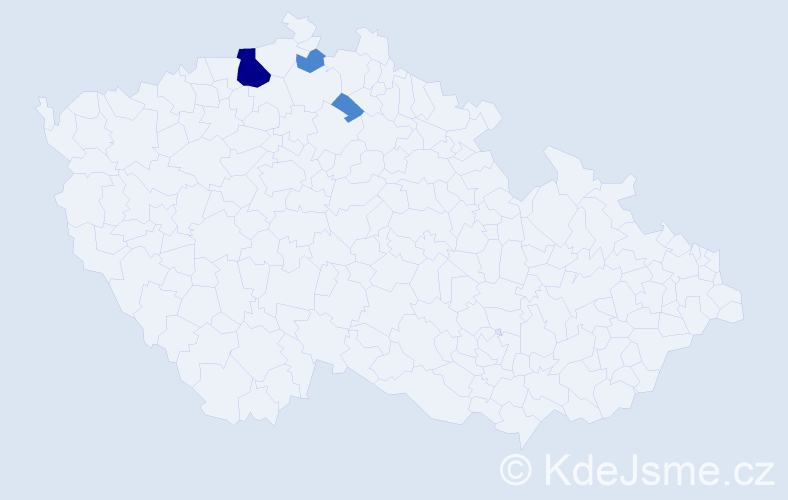 Příjmení: 'Machovčiaková', počet výskytů 5 v celé ČR