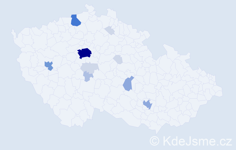 Příjmení: 'Kabal', počet výskytů 39 v celé ČR