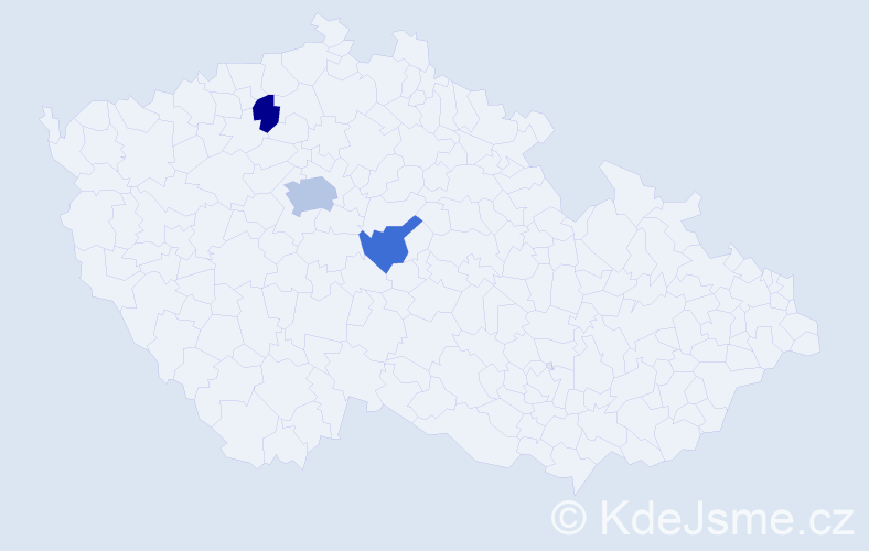 Příjmení: 'Púryová', počet výskytů 5 v celé ČR