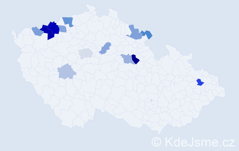 Příjmení: 'Lienert', počet výskytů 35 v celé ČR