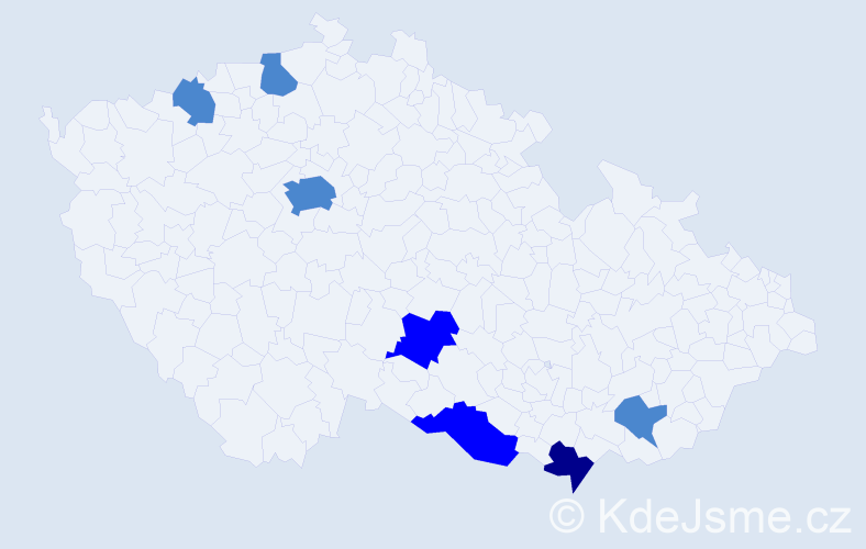 Příjmení: 'Buzovská', počet výskytů 11 v celé ČR