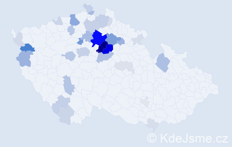 Příjmení: 'Šuk', počet výskytů 109 v celé ČR