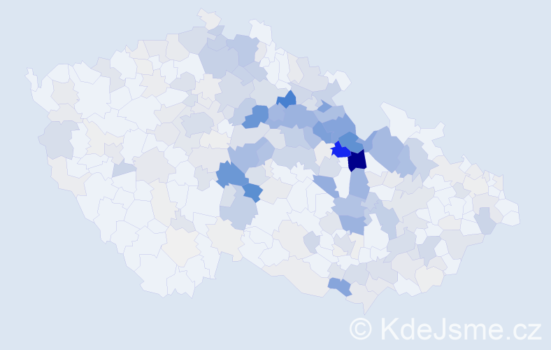 Příjmení: 'Langr', počet výskytů 879 v celé ČR