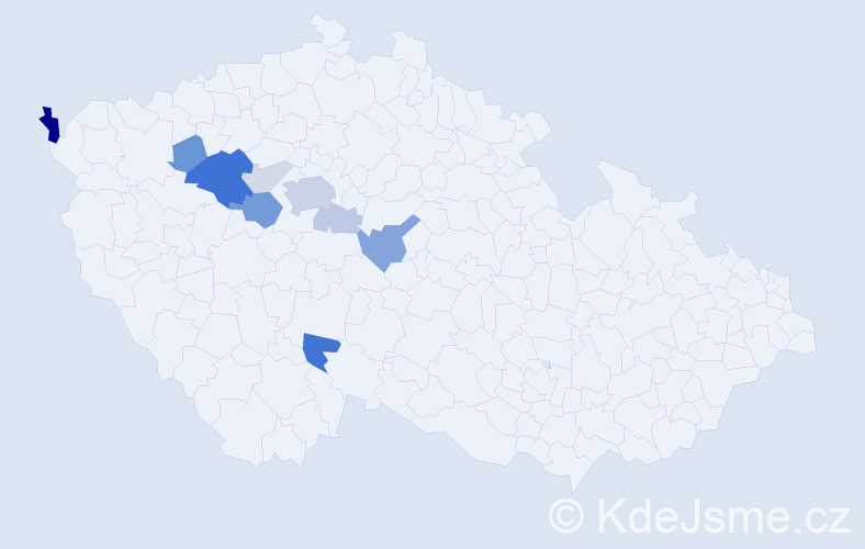 Příjmení: 'Drakslová', počet výskytů 27 v celé ČR
