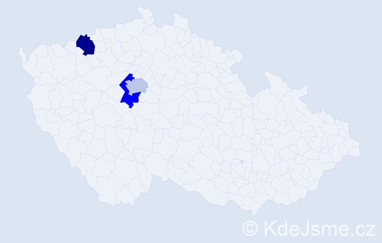 Příjmení: 'Kagan', počet výskytů 3 v celé ČR