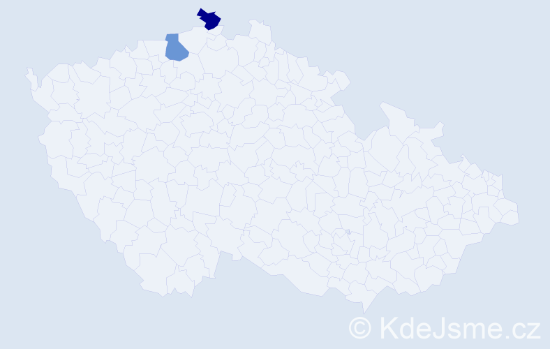Příjmení: 'Turjančík', počet výskytů 2 v celé ČR