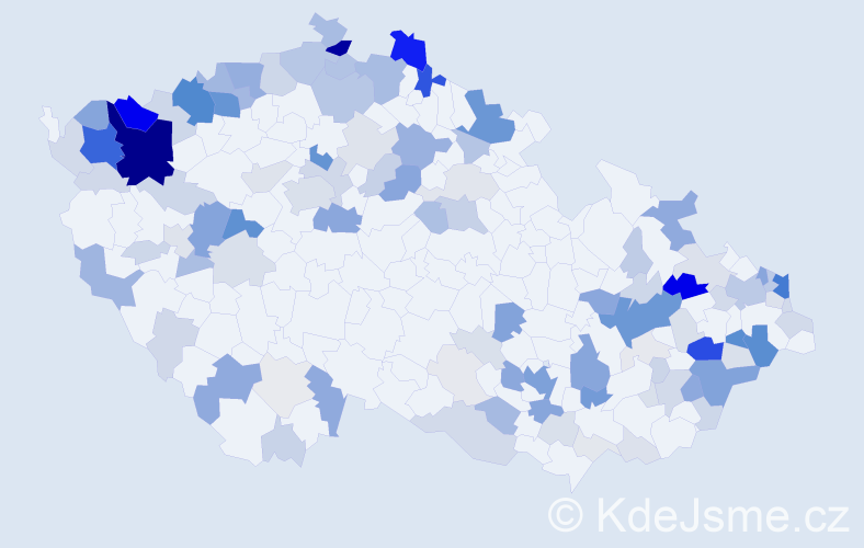 Příjmení: 'Šandor', počet výskytů 524 v celé ČR