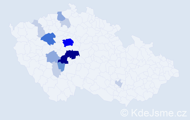 Příjmení: 'Drazdík', počet výskytů 50 v celé ČR