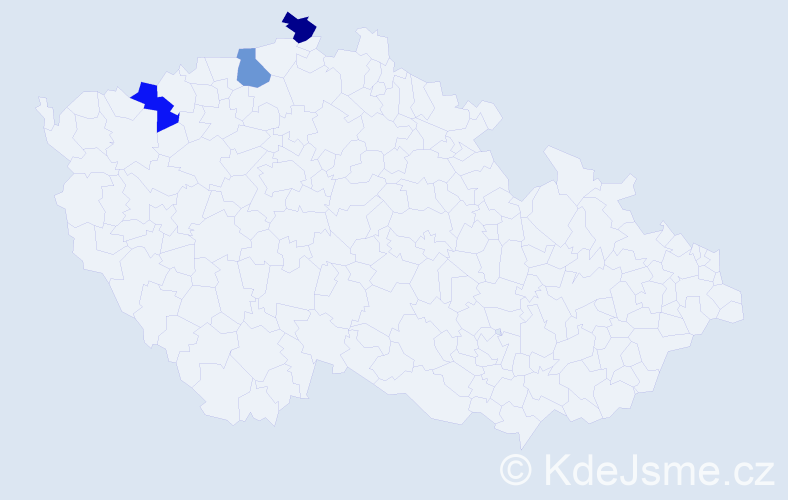 Příjmení: 'Turjančíková', počet výskytů 6 v celé ČR