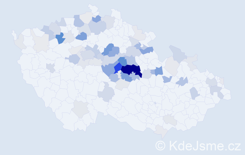 Příjmení: 'Lebduška', počet výskytů 248 v celé ČR