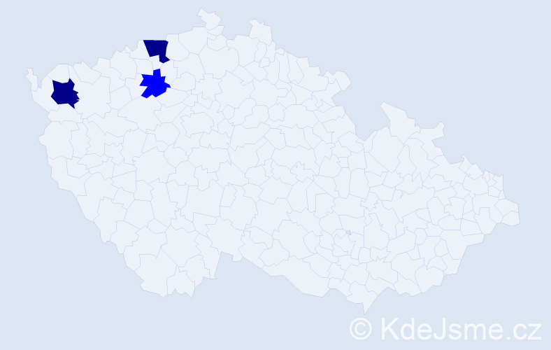 Příjmení: 'Džubanová', počet výskytů 5 v celé ČR