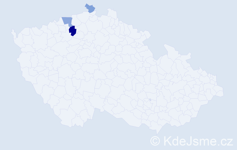 Příjmení: 'Klitsch', počet výskytů 6 v celé ČR