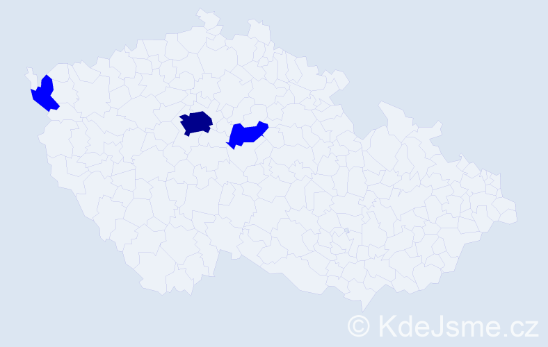 Příjmení: 'Hrytsko', počet výskytů 4 v celé ČR