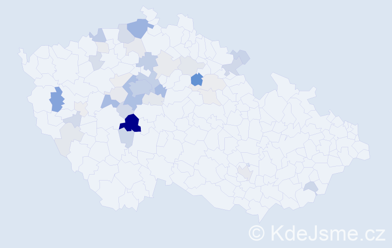 Příjmení: 'Bejšovec', počet výskytů 131 v celé ČR