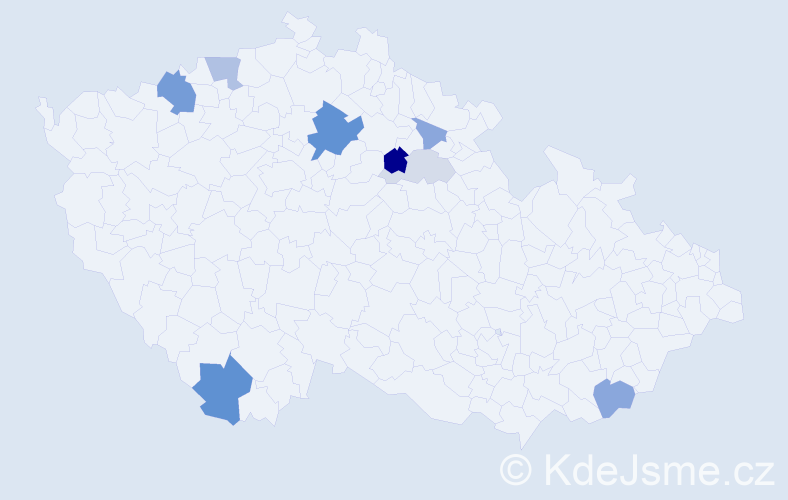 Příjmení: 'Sanko', počet výskytů 22 v celé ČR