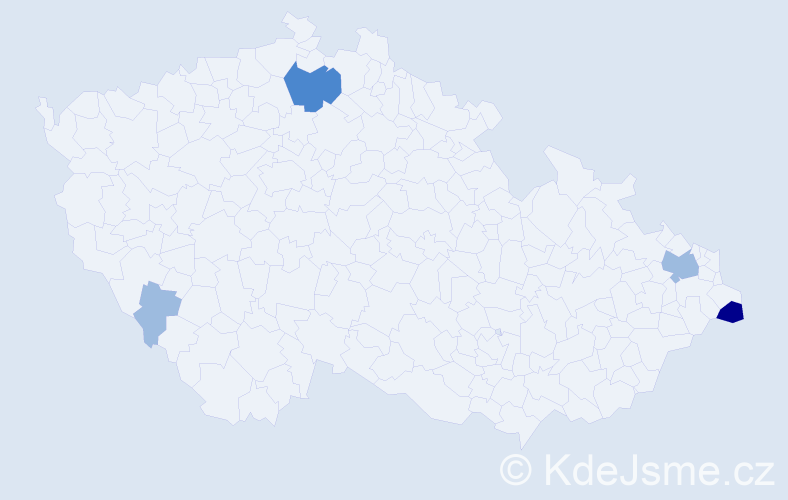 Příjmení: 'Karcz', počet výskytů 8 v celé ČR