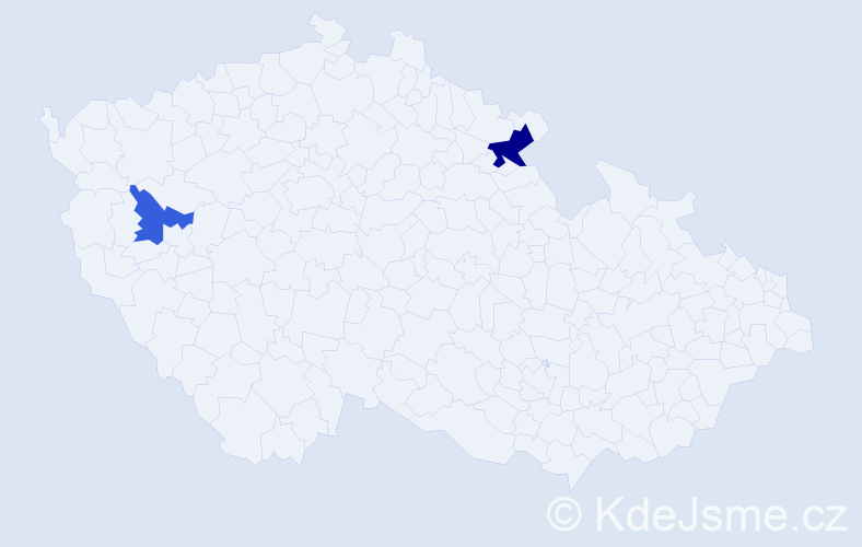 Příjmení: 'Rorbach', počet výskytů 3 v celé ČR