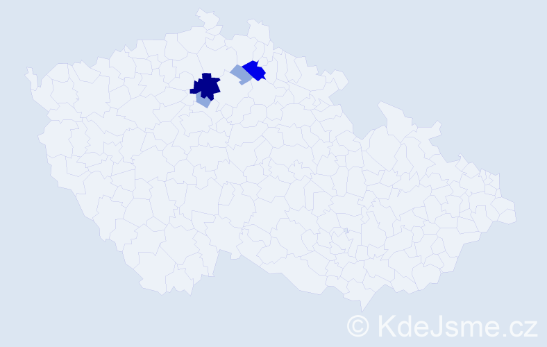 Příjmení: 'Pomrhoncová', počet výskytů 13 v celé ČR