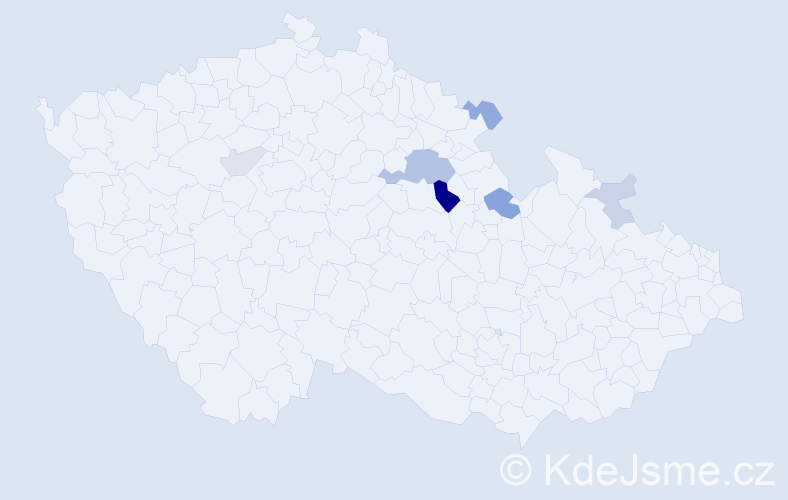 Příjmení: 'Svaták', počet výskytů 14 v celé ČR