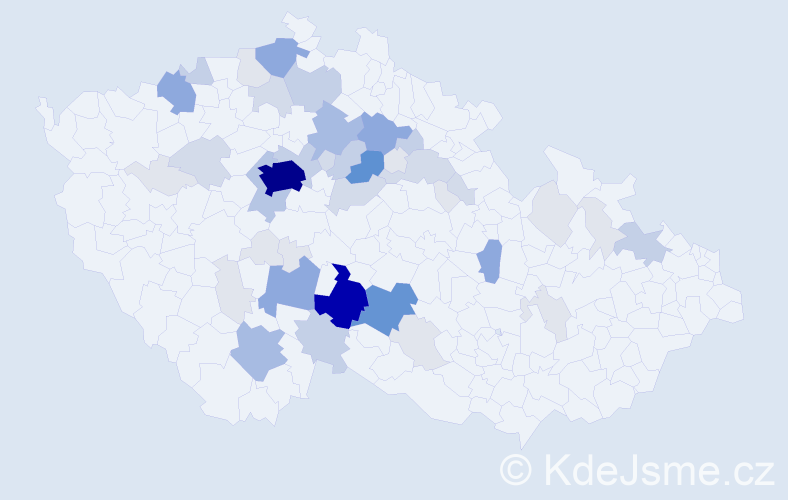 Příjmení: 'Římalová', počet výskytů 181 v celé ČR