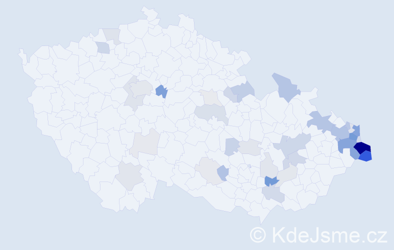 Příjmení: 'Filipek', počet výskytů 154 v celé ČR