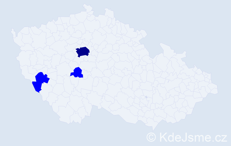 Příjmení: 'Kohlerová', počet výskytů 4 v celé ČR