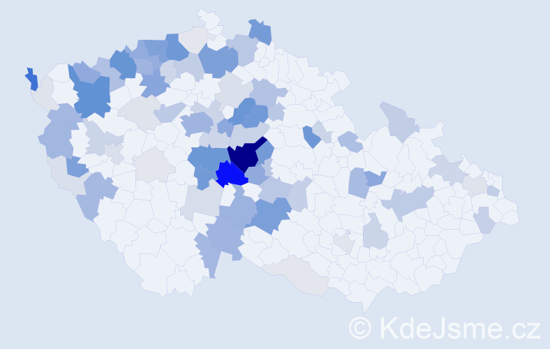 Příjmení: 'Přenosil', počet výskytů 339 v celé ČR