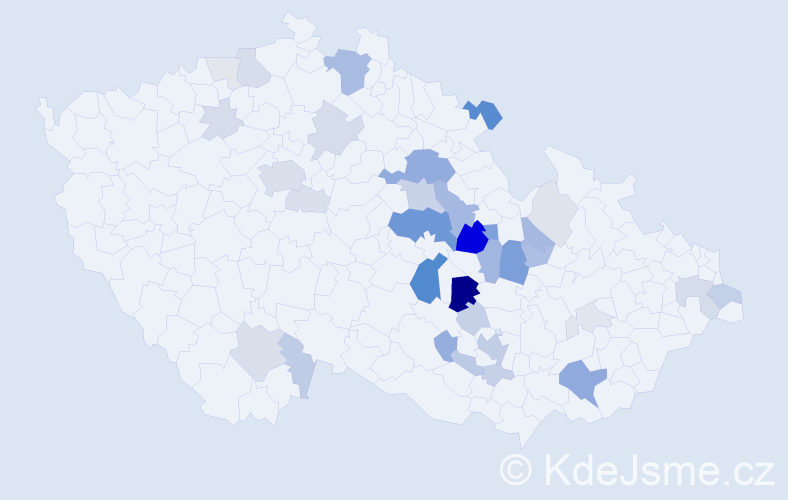 Příjmení: 'Sádecký', počet výskytů 115 v celé ČR