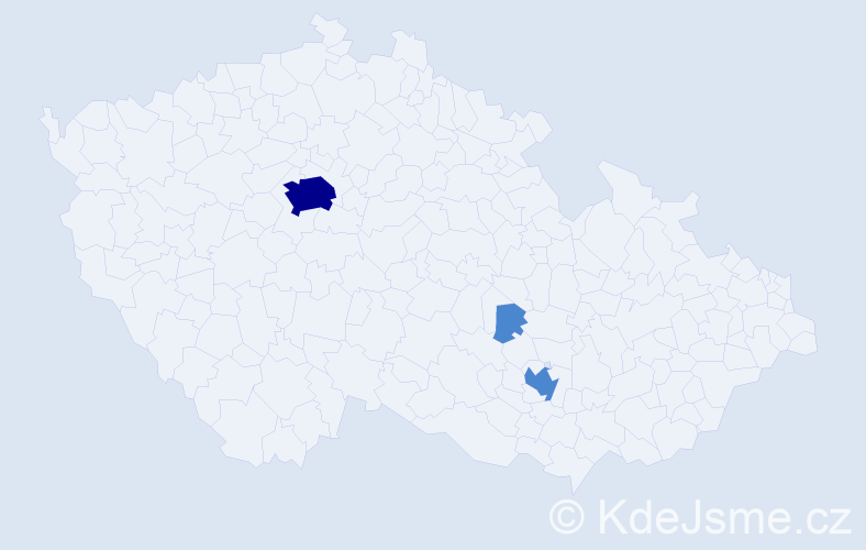 Příjmení: 'Scutaru', počet výskytů 5 v celé ČR