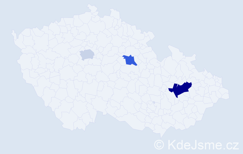 Příjmení: 'Isakov', počet výskytů 4 v celé ČR