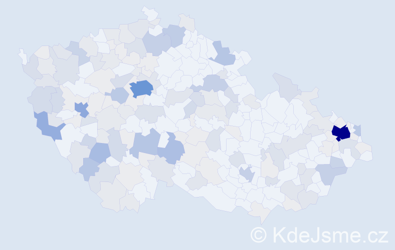 Příjmení: 'Lešková', počet výskytů 546 v celé ČR