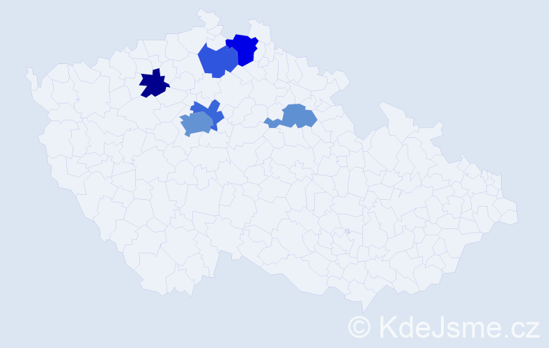 Příjmení: 'Tsurkan', počet výskytů 12 v celé ČR