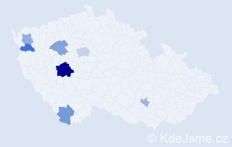 Příjmení: 'Solomonová', počet výskytů 16 v celé ČR