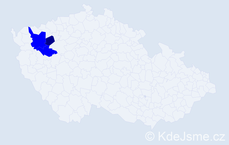 Příjmení: 'Possoltová', počet výskytů 4 v celé ČR