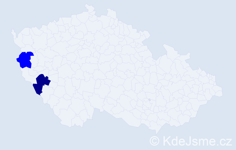 Příjmení: 'Lízancová', počet výskytů 3 v celé ČR