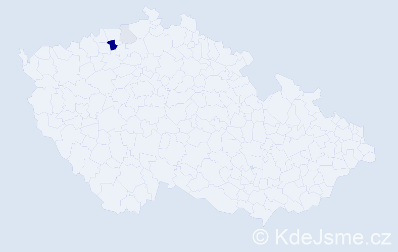 Příjmení: 'Kapferová', počet výskytů 8 v celé ČR