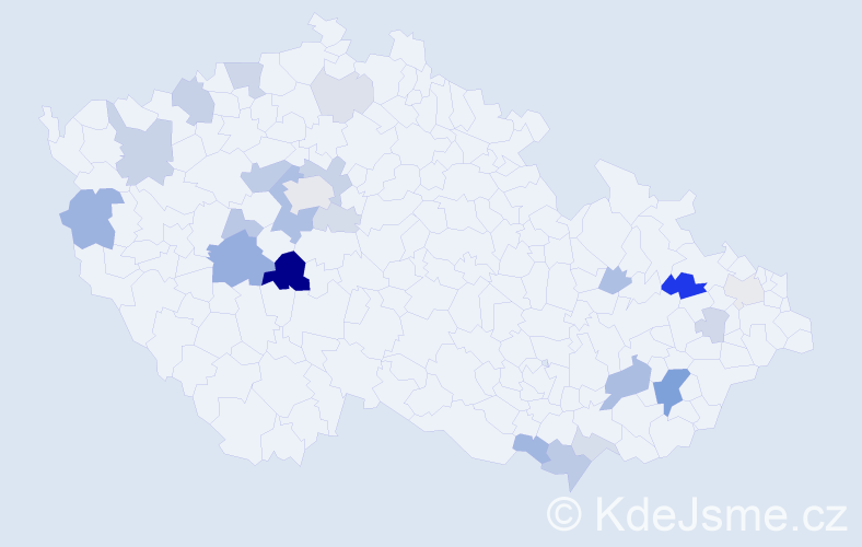 Příjmení: 'Loch', počet výskytů 56 v celé ČR