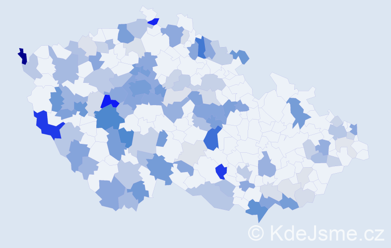 Příjmení: 'Wimmerová', počet výskytů 353 v celé ČR