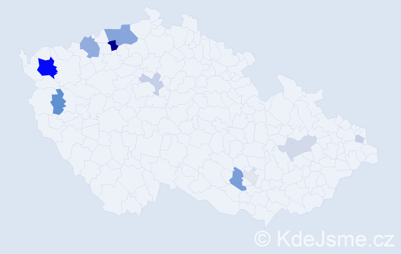 Příjmení: 'Kuttnerová', počet výskytů 26 v celé ČR