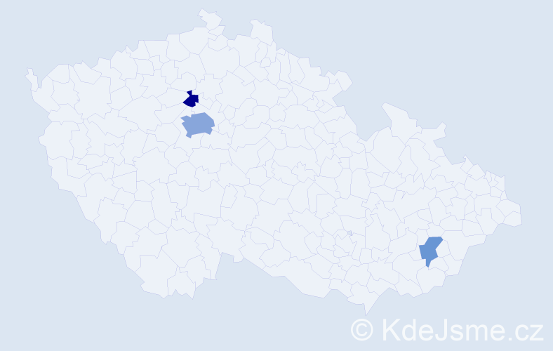 Příjmení: 'Lozanová', počet výskytů 7 v celé ČR