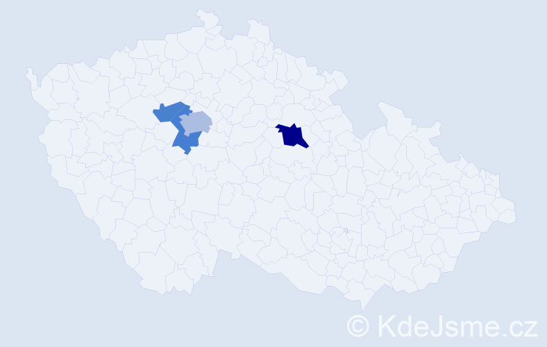 Příjmení: 'Cavrnoch', počet výskytů 6 v celé ČR